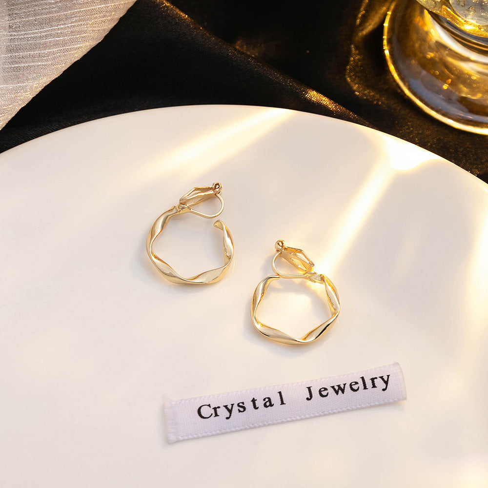 Simple Style Geometric Round Minimalist Irregular Circle Clips Rings