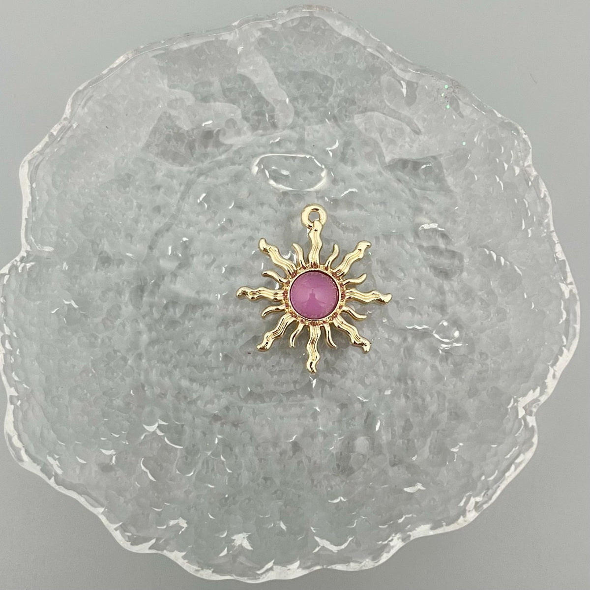 Alloy Baroque Water Transparent Series Gem Sunflower Necklaces