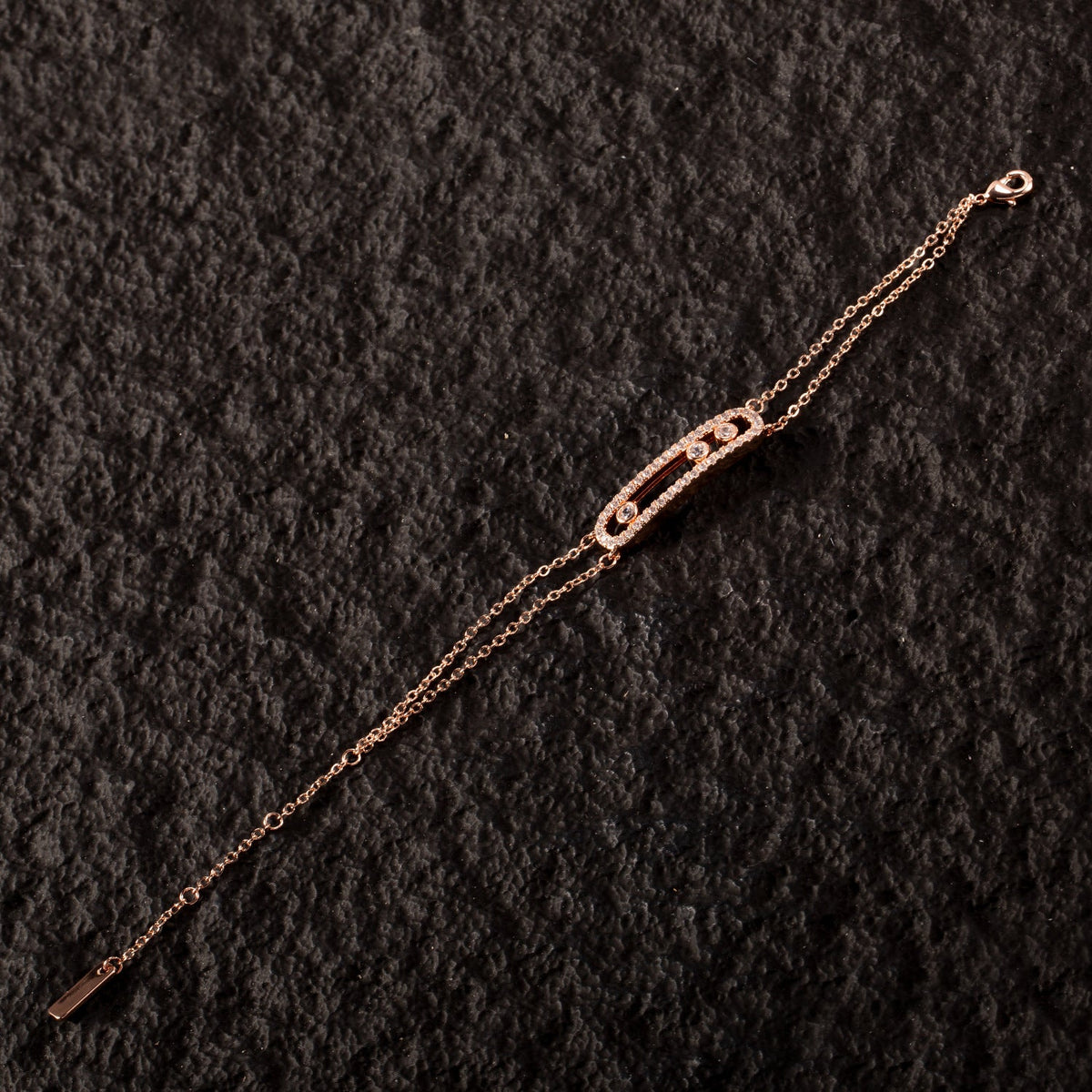 Copper Gold Plated Geometric Pin Ear Jewelry Set