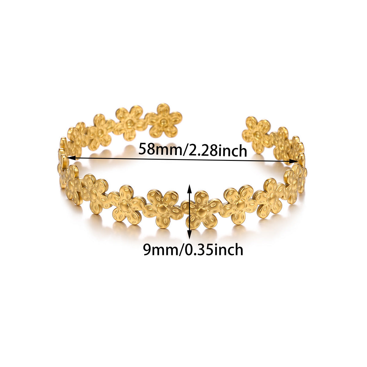 Adjustable Stainless Female Exaggerated High Sense Bracelet
