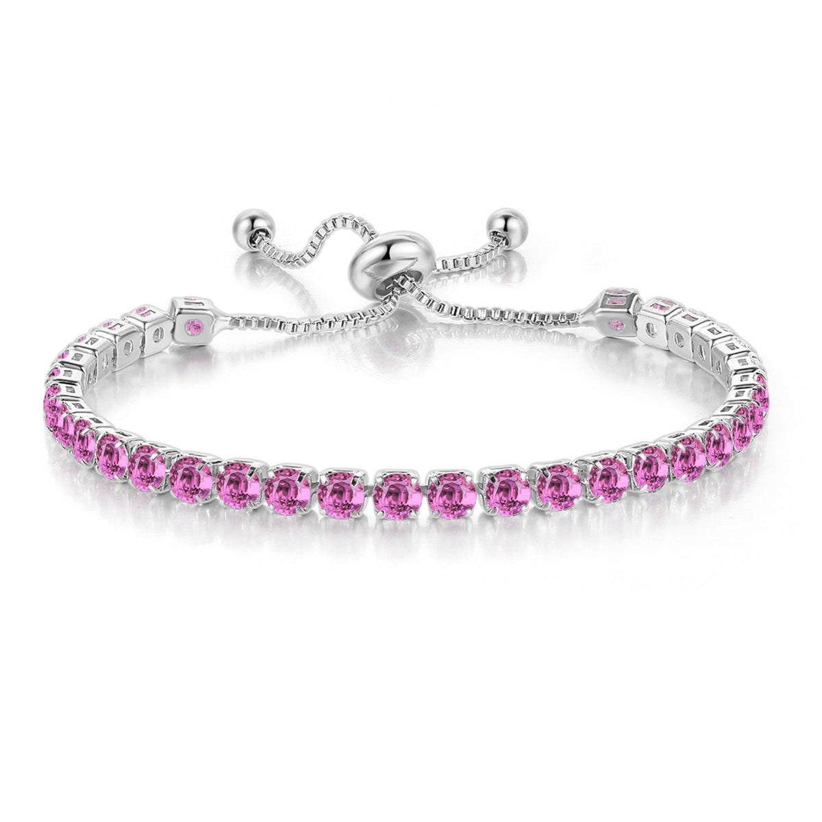 Full Diamond Adjustable Popular Round Zircon Bracelets