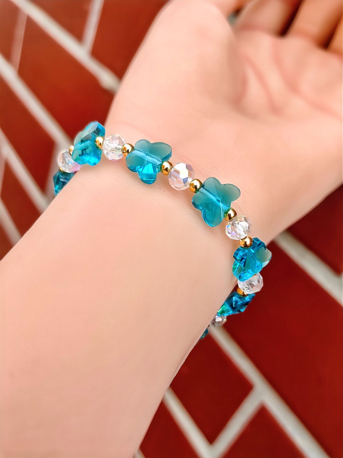 Women's Crystal Optional Sweet Fashion Ornament Butterfly Bracelets