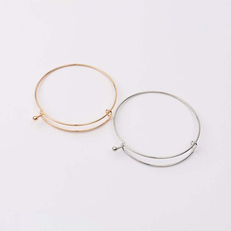 Movable Push Pull Quality Adjustable Steel Bracelet