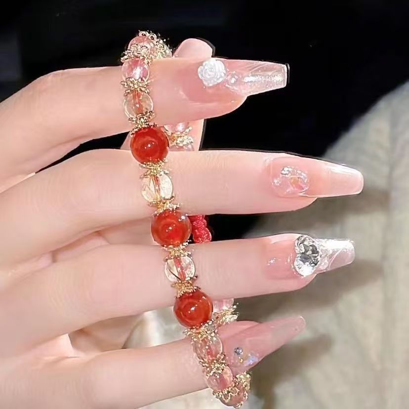 Style National Fashion Butterfly Beaded Female Good-looking Niche Bracelet