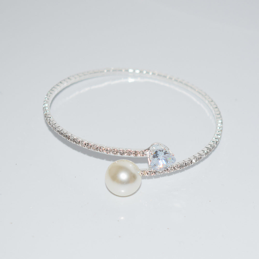 Popular Beam Neck Element Full Diamond Jewelry Set