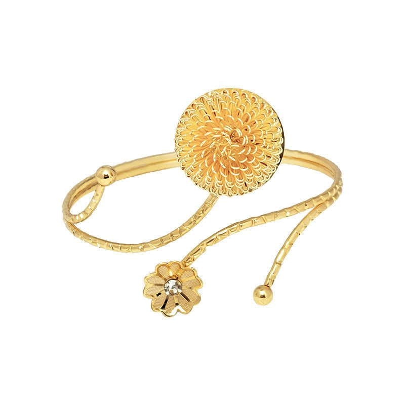 Fashion Butterfly Exaggerated Metal Flower Armband Bracelets