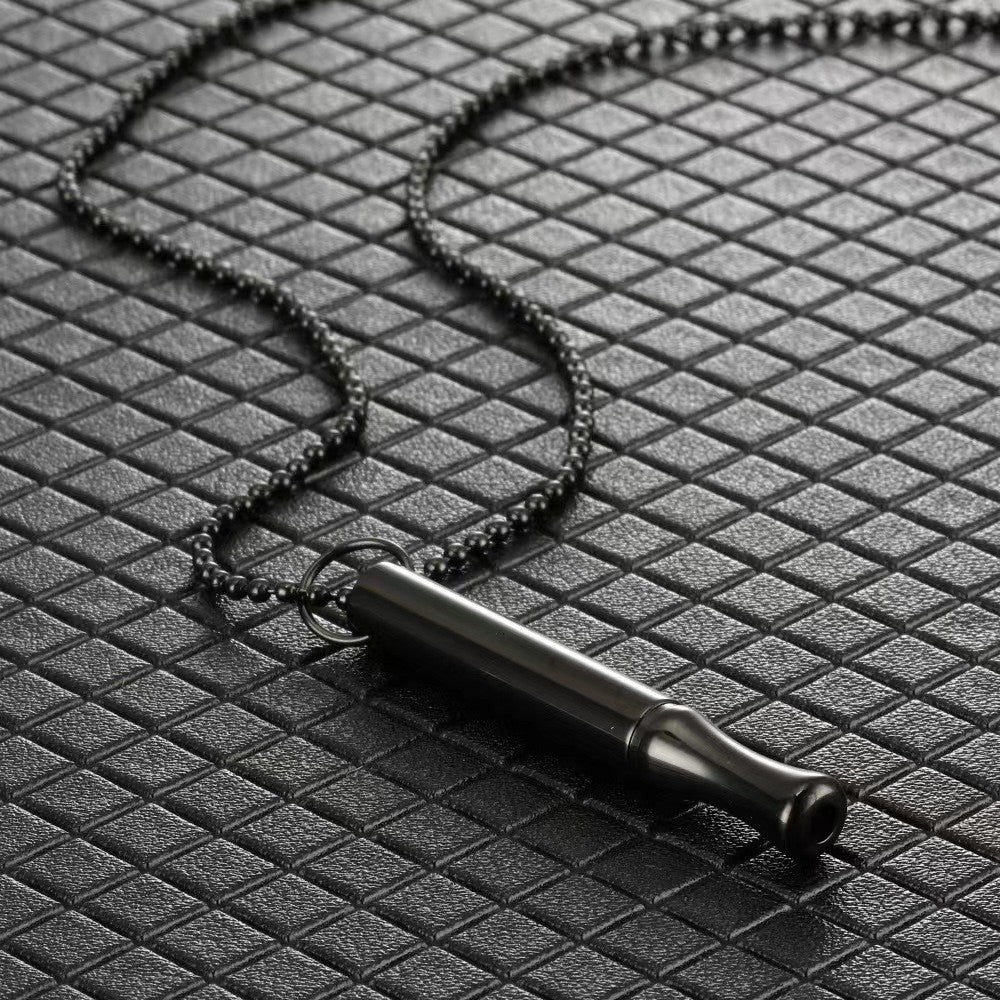 Adjustable Breath Whistle Meditation Decompression Cylinder Pendants