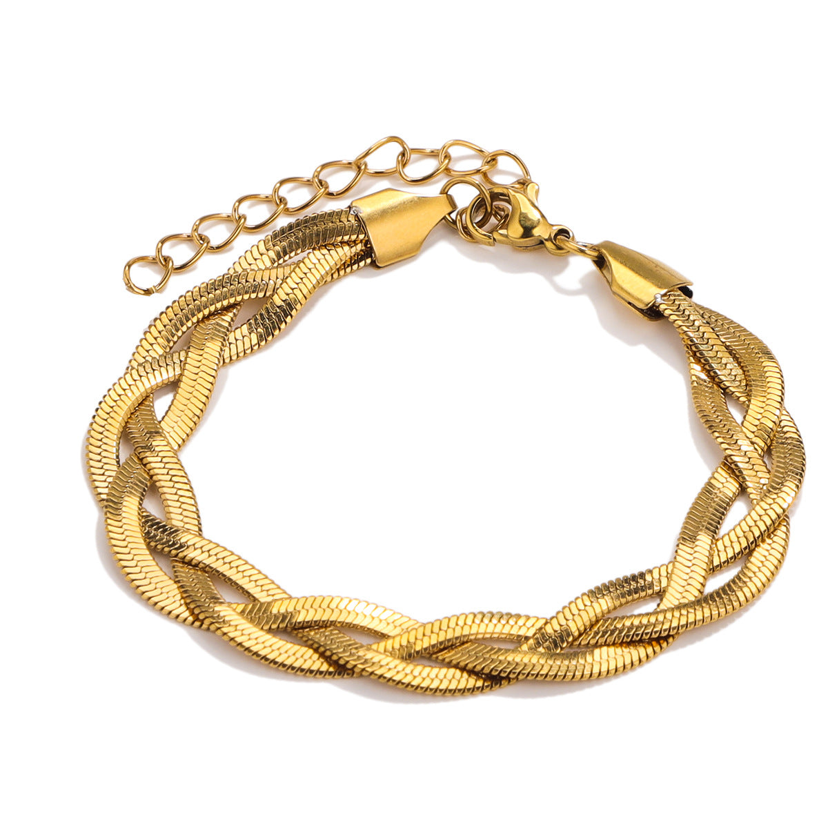 Personalized Woven Titanium Steel Twin Female Choker Necklace