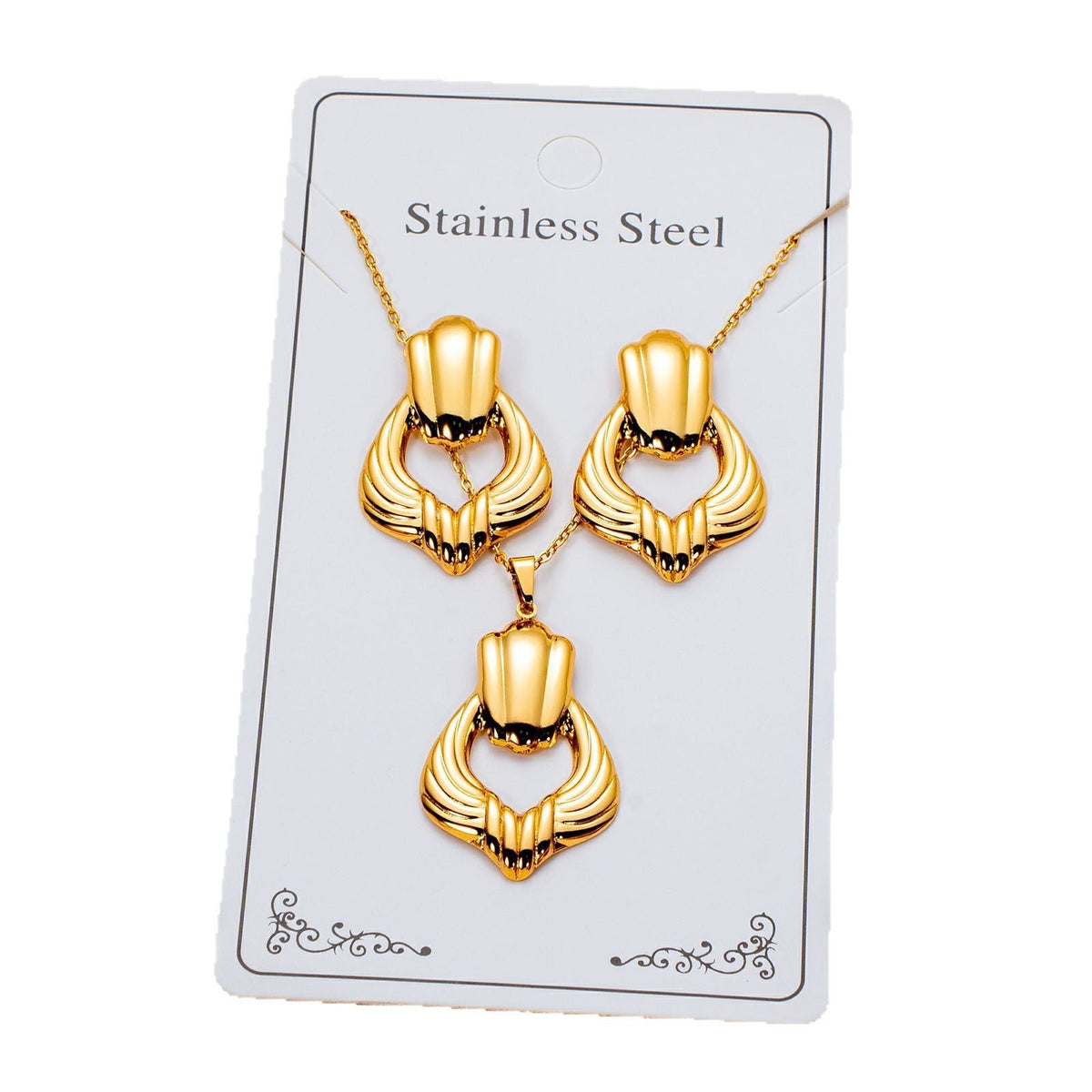 Best-selling Fashion Personality Stainless Steel Variety Of Jewelry Set