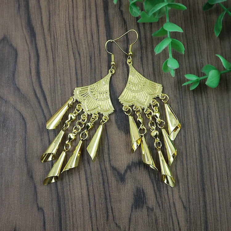 Women's Tibetan Sier Miao Eardrops Classical Ethnic Style Earrings