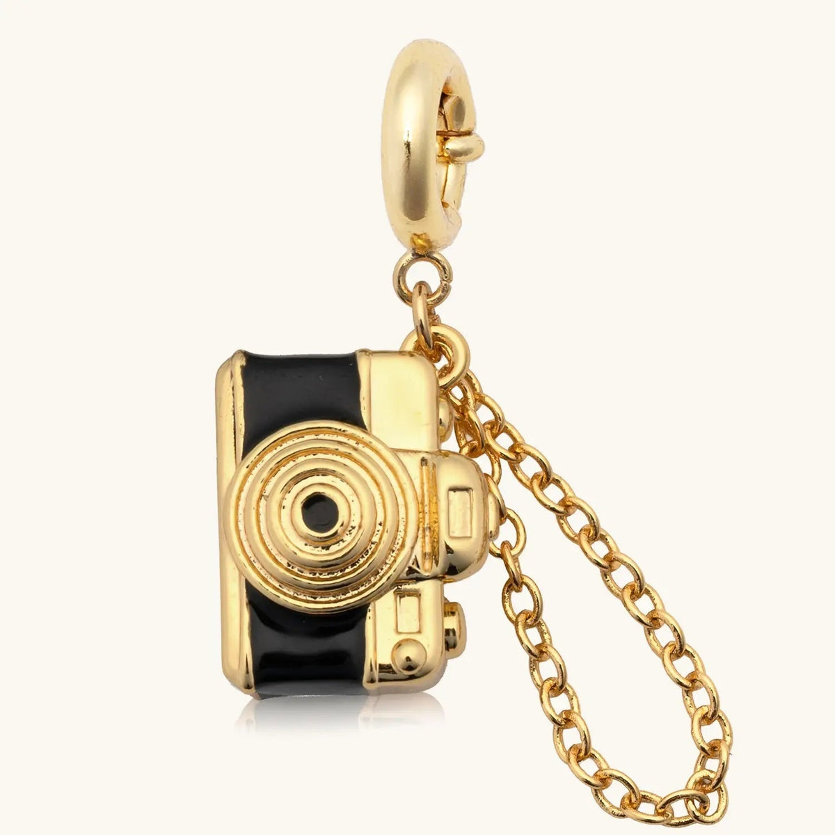 Series Camera Stainless Steel Vacuum Electroplating Gold Pendants