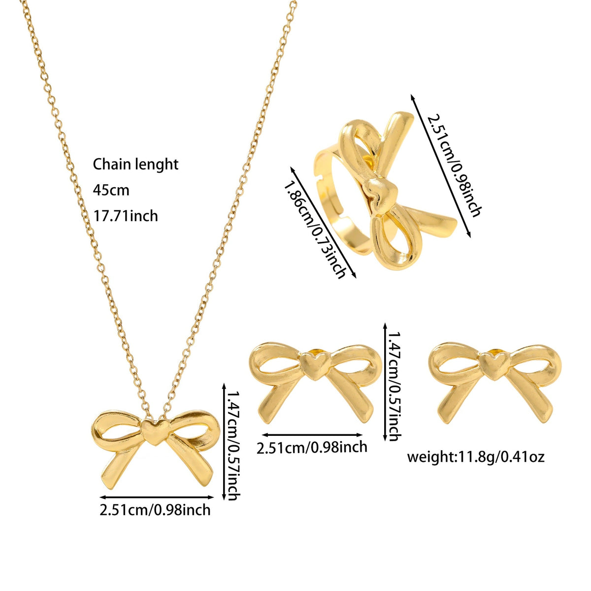 Women's French Stainless Steel Suite Light Luxury High-grade Jewelry Set