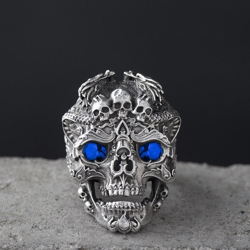 Skull Male Rock Gothic Punk Gift Ring
