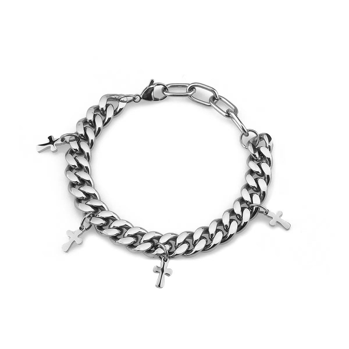 Steel High-grade Four-leaf Clover Female Simple Bracelets