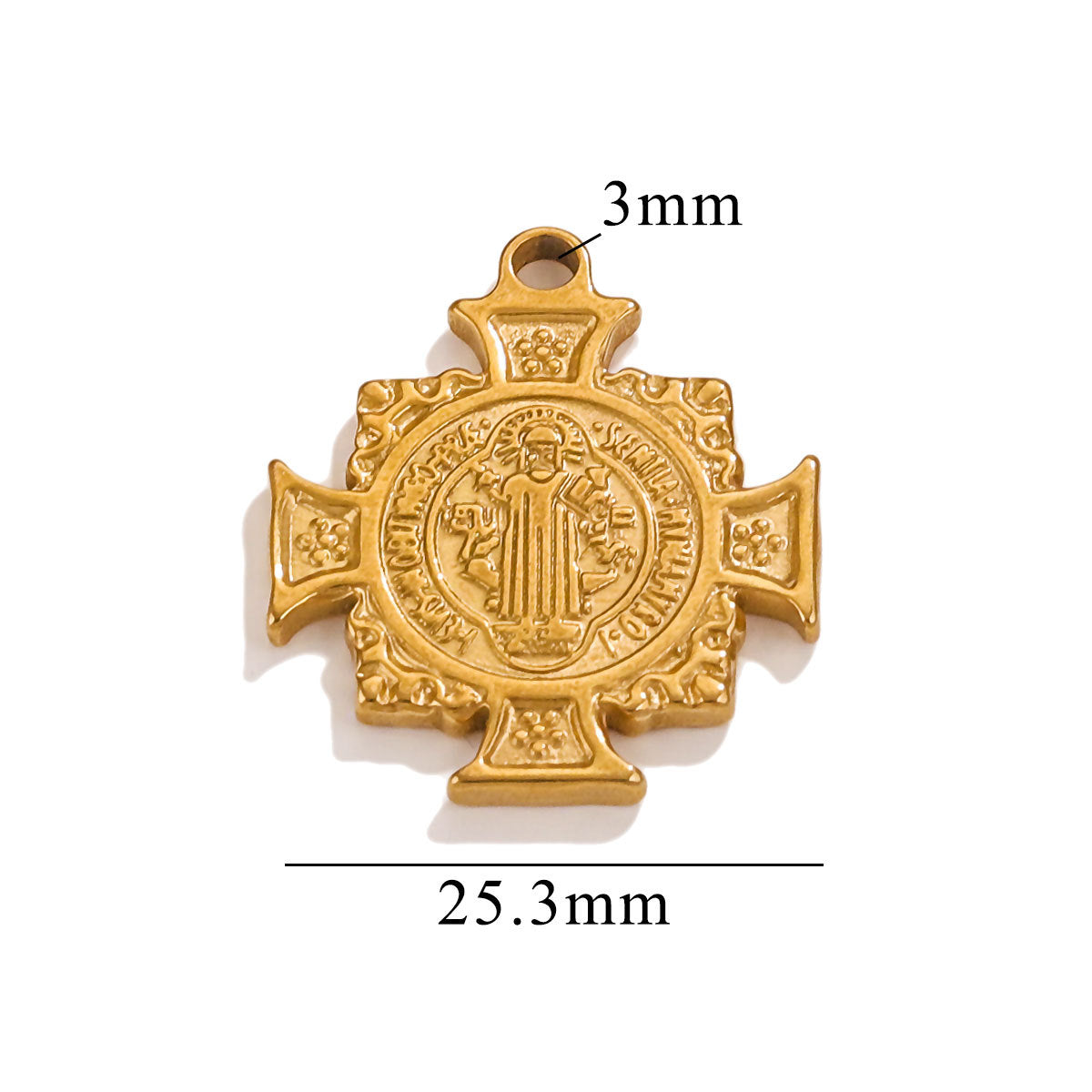 Steel Personality Design Cross Queen French Pendants