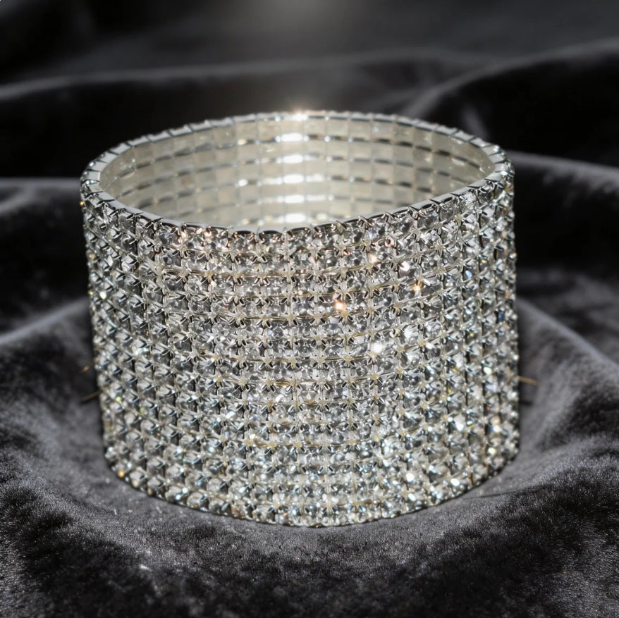 Fashion Bridal Zircon Shiny Rhinestone Wedding Formal Bracelets