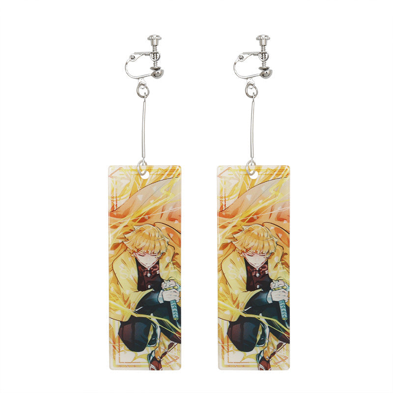Anime Peripheral No Stove Door Ear Clip Rings
