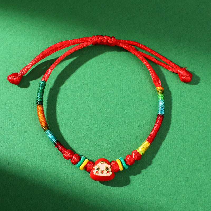 Dragon Boat Festival Colorful Rope Carrying Strap Handmade Braided Adult Bracelet