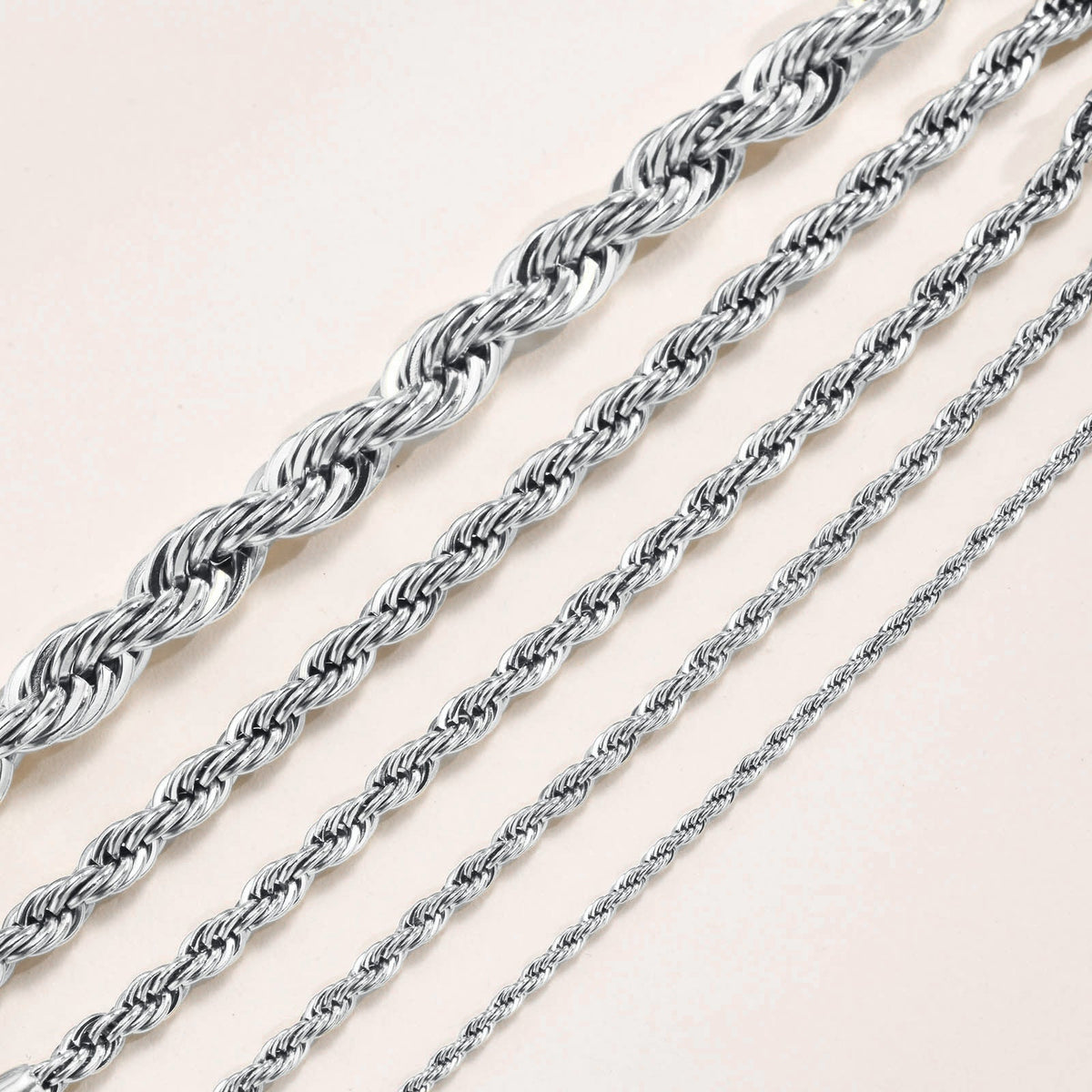 Men's Stainless Steel Hemp Flowers Chain Hip Hop Neutral Titanium Necklace