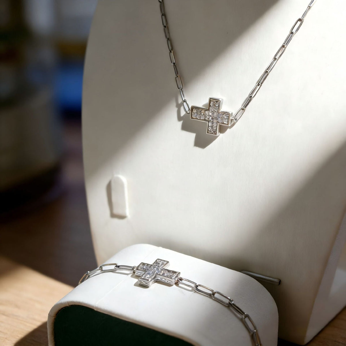 Copper Zircon High Luxury Handmade Cross Without Stainless Steel Pendant