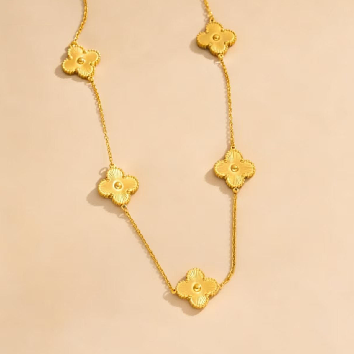 Flower Clover Titanium Steel Affordable Luxury Necklaces