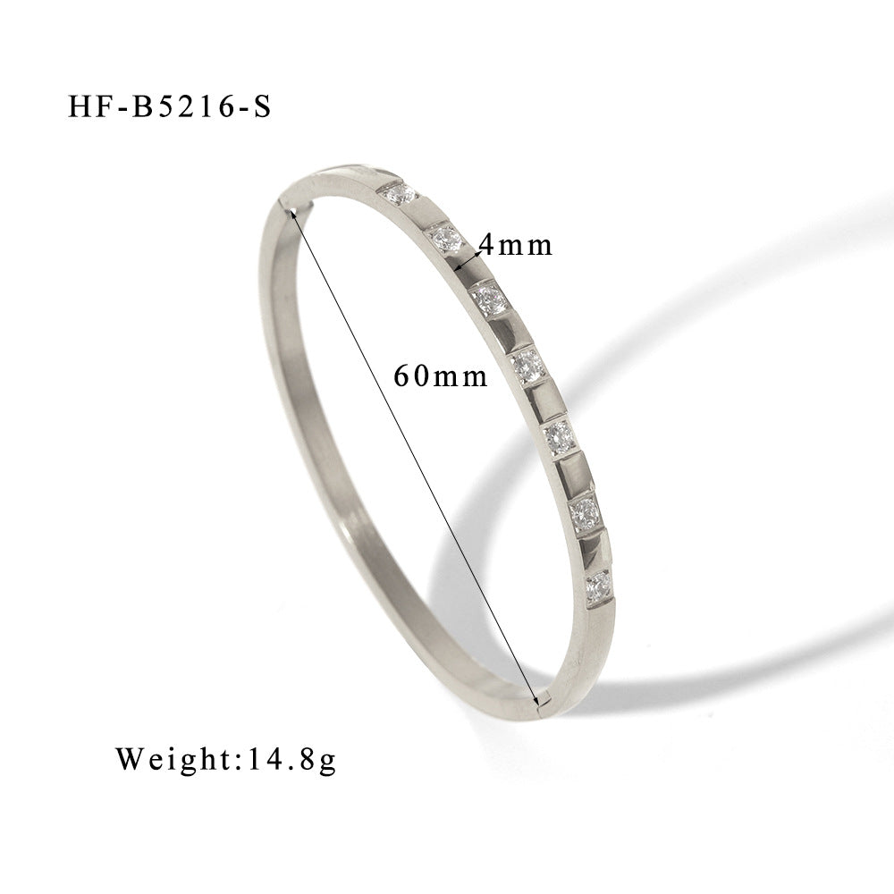 Women's Stainless Steel Electroplated Eight Awn Star Flower Geometric Bracelets