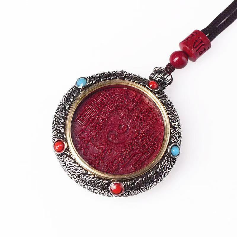 Ghost Spending Money Tibetan Sier Taoist Turntable Necklaces