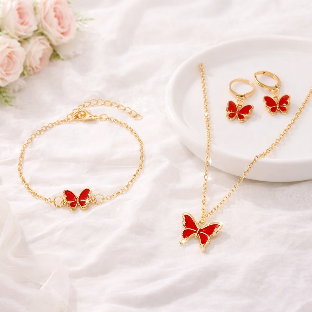 Women's Lucky Four-leaf Clover Five Petal Flower Bracelets