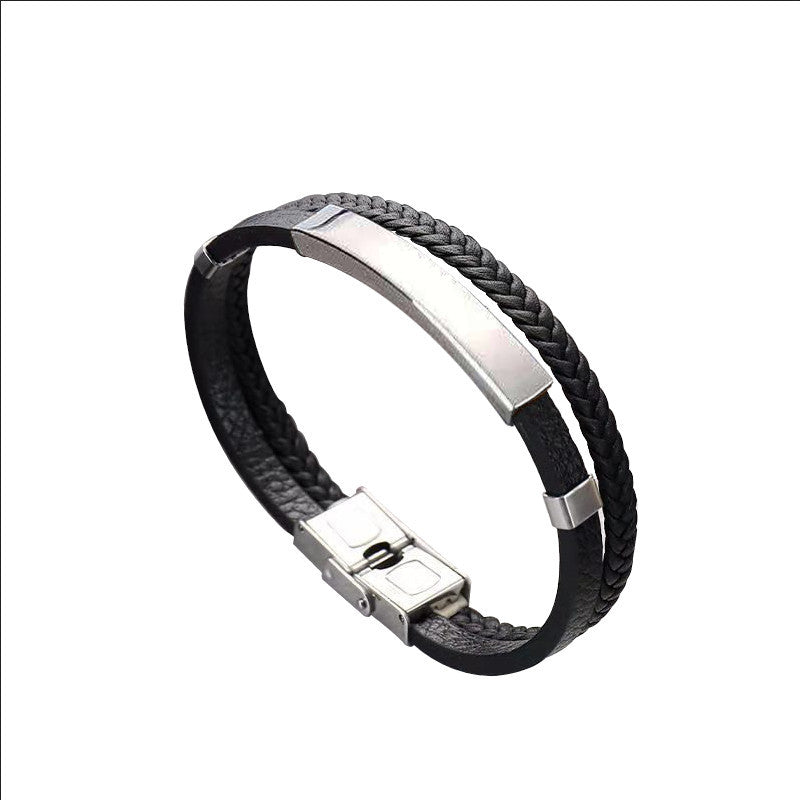 Simple Versatile Creative Titanium Steel Couple Korean Fashion Personality Hand Bracelets