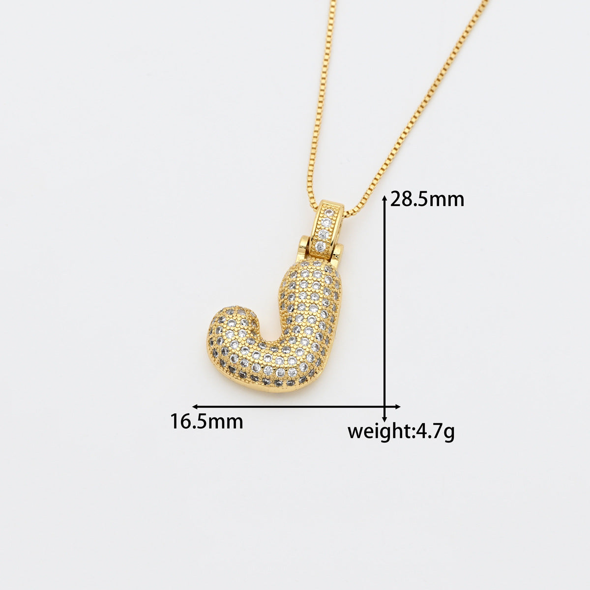 Micro Inlay Hip Hop Letters English Pendant