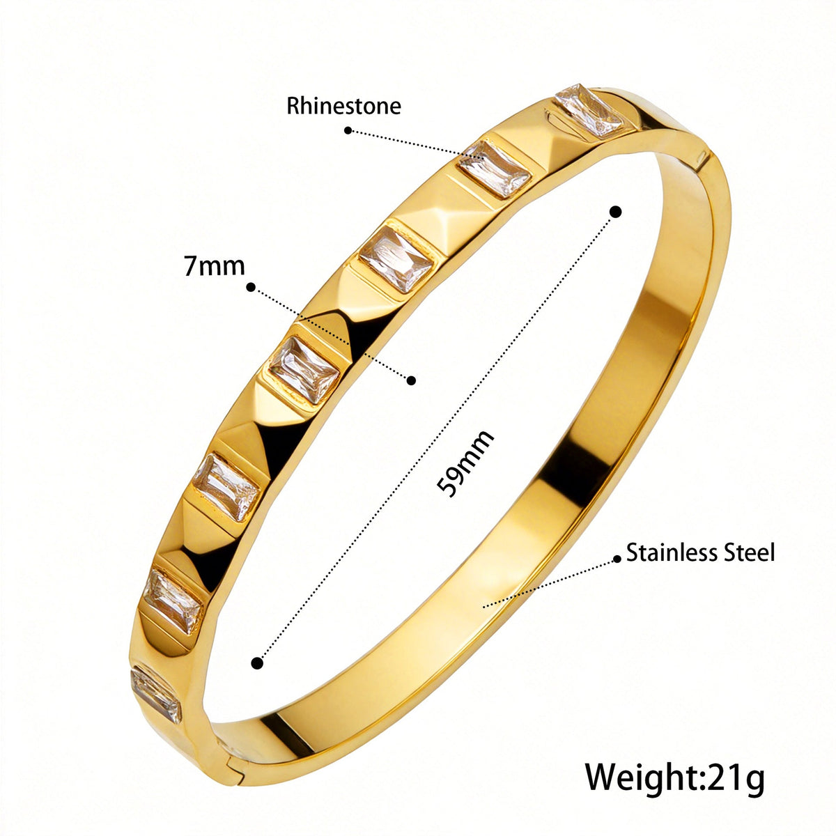 Open Stainless Steel Hydraulic Light Luxury High-grade Exaggerated Design Sense Bracelets