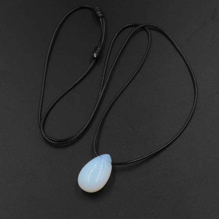 Water Drop Crystal Horizontal Hole Simple Fashion Pendant