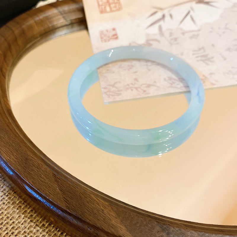 Women's Style Light Luxury Round Chalcedony Blooming Simple Exquisite Fashionable High-grade Bracelets