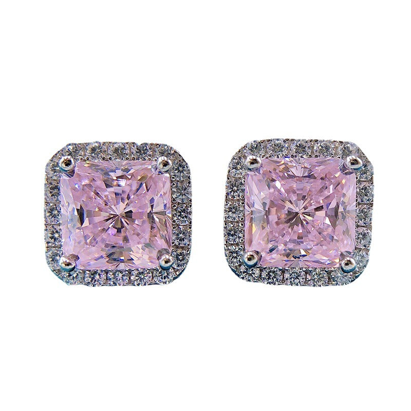 Attractive Simple Ice Flower Cut Female Earrings