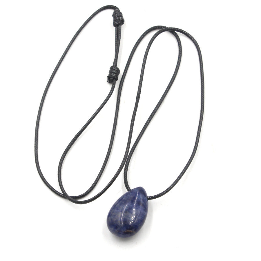 Water Drop Crystal Horizontal Hole Simple Fashion Pendant