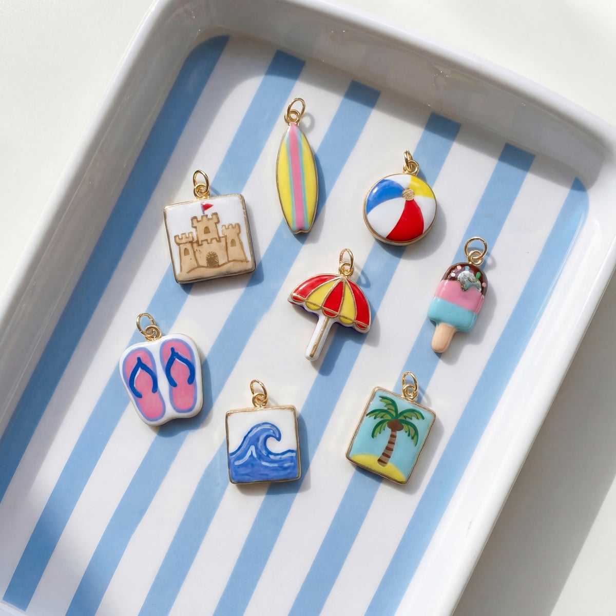 Summer Beach Style Enamel Ocean Holiday Necklaces