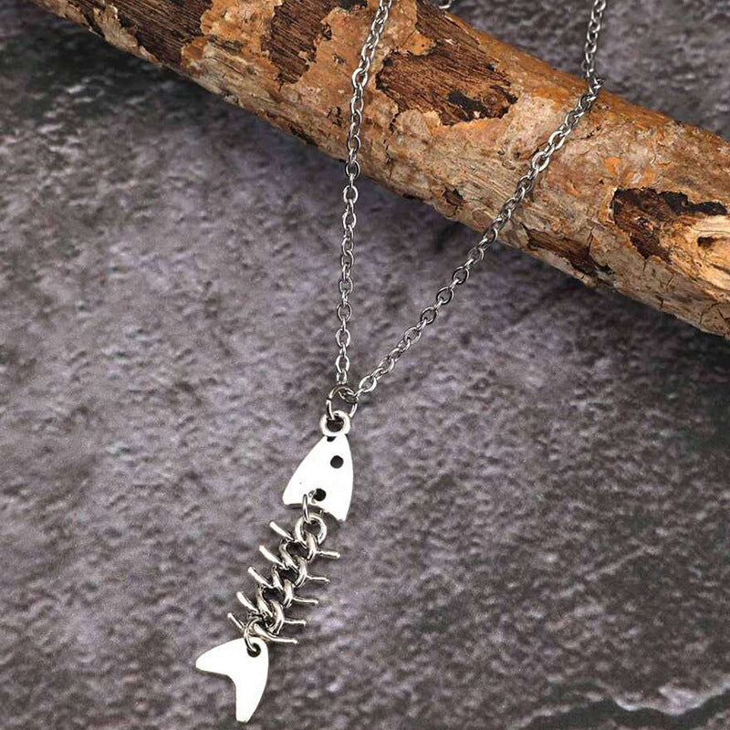 Bone Fishbone Suit Simple Personalized Ancient Necklaces