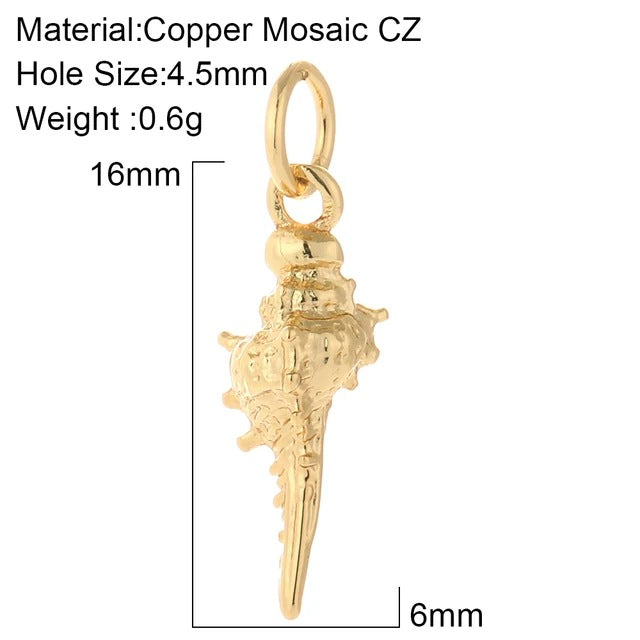 Cherry Bee Copper Animal Plant Golden Pendant