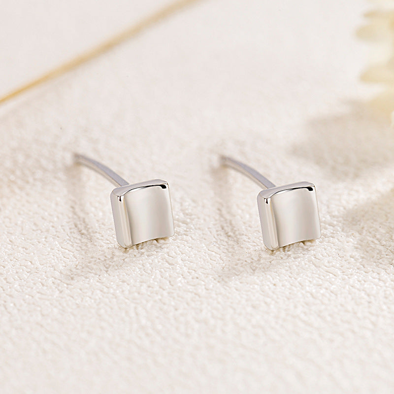 Glossy Mini Temperament Design Sleeping No Need To Take Off Stud Earrings