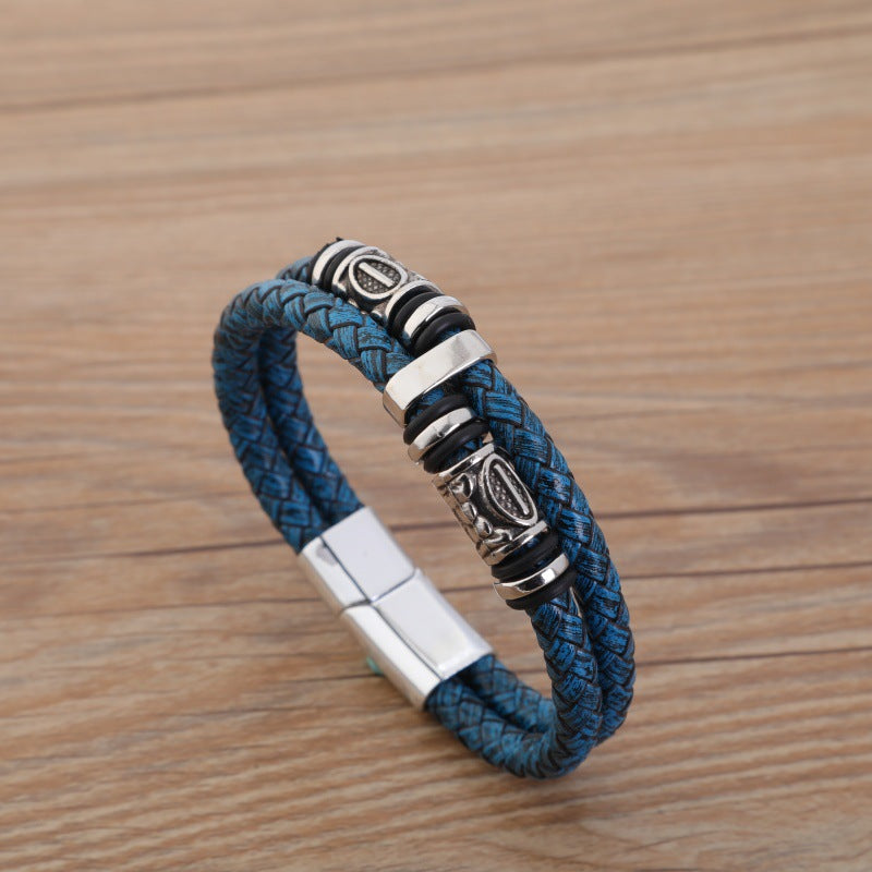 Men's Pattern Personalized Fashion String Beads Magnetic Bracelets