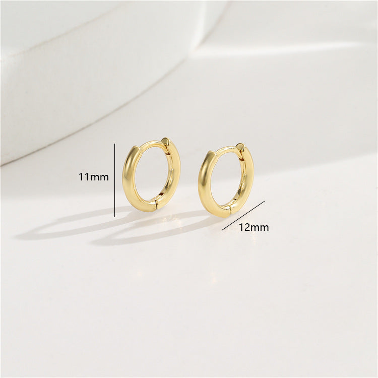 Ear Clip Small Zircon Rainbow Fishtail Lightning Unique Pendant
