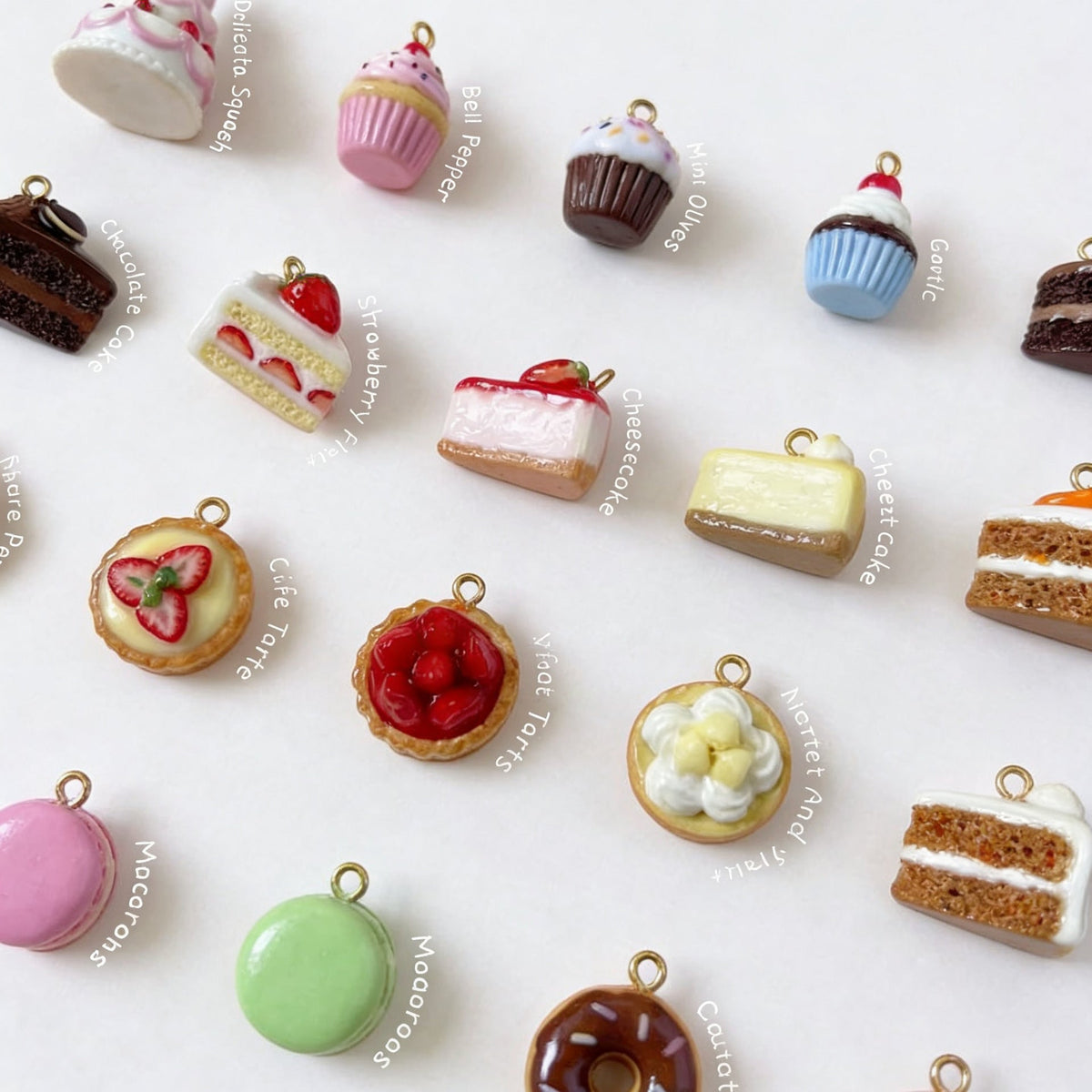 Fashion Item Cure Dessert Small Cake Donut Series Titanium Pendant