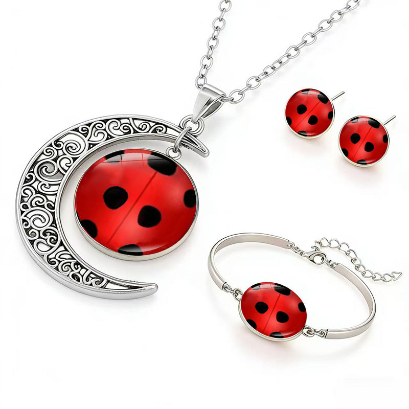 Time Stone Moon Peripheral Personalized Ear Three-piece Bracelets