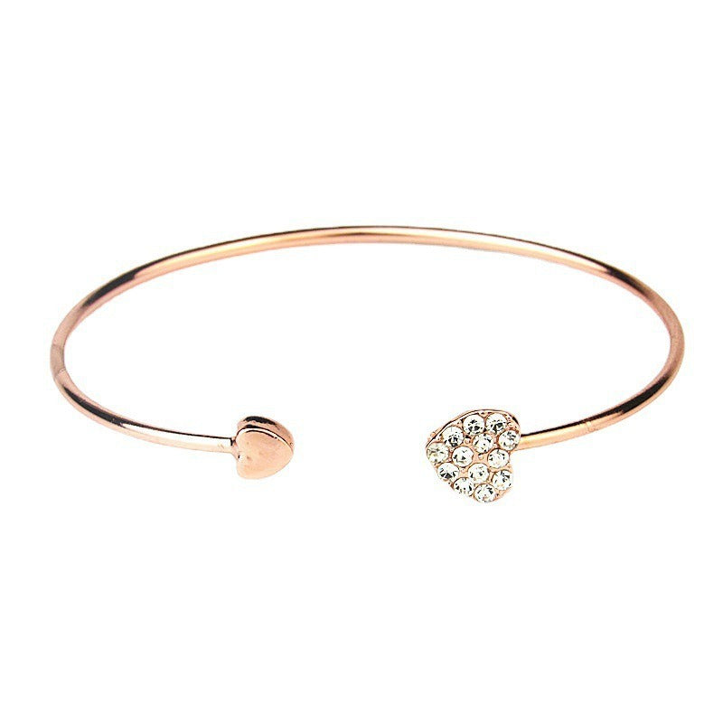 Style Temperament Wild Double Bead Buckle Personality Bracelets