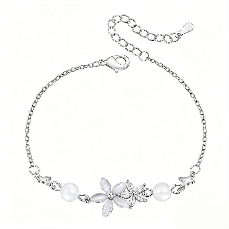 Opal Flower Butterfly Light Luxury Sweet Bracelets