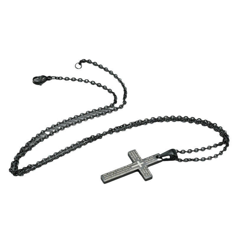 Durable New Men's Stainless Steel Cross Necklaces