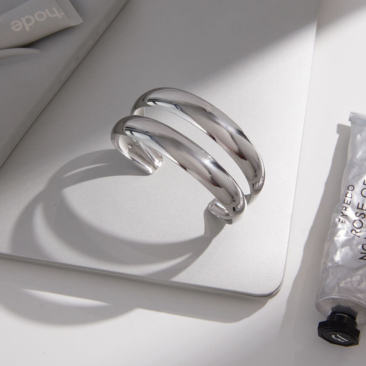 Ding Titanium Steel Niche High-grade Female Jewelry Set