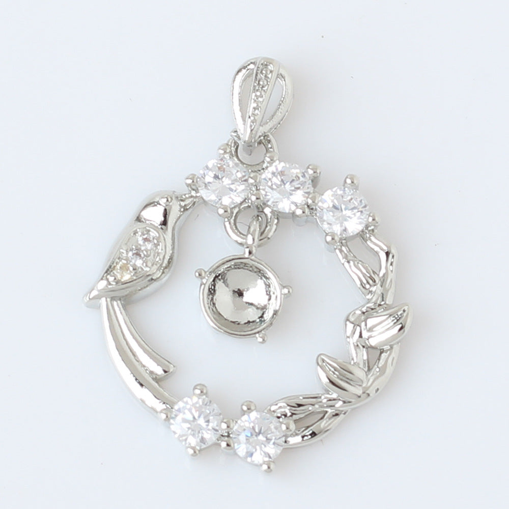 Beads Holder Large Single Eardrop Frame Lucky Exquisite Universal Pearl Pendant
