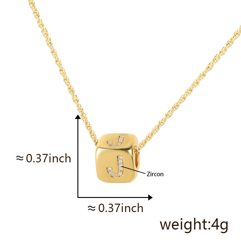 Clavicle Chain Three-dimensional English Letter Does Not Pendants