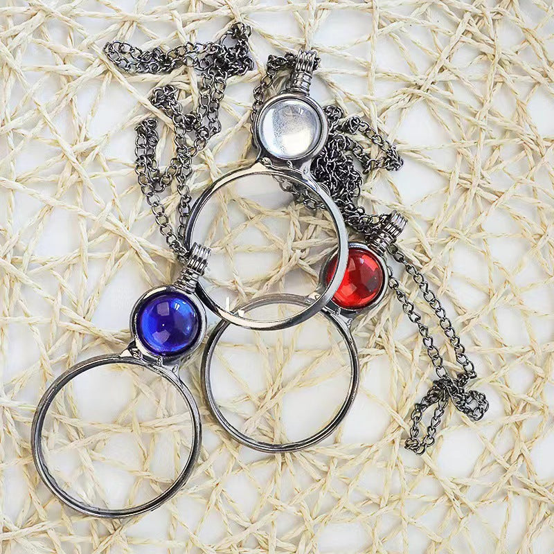 Mother's Day Alloy Magnifying Glass Gift Decorations Decoration Mother Small Pendant